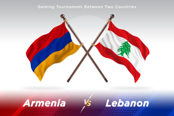 Armenia Versus Lebanon Two Flags: Visual Power