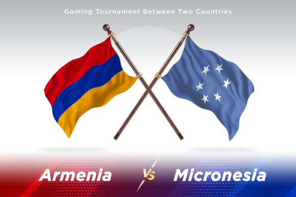 Armenia Versus Micronesia Two Flags