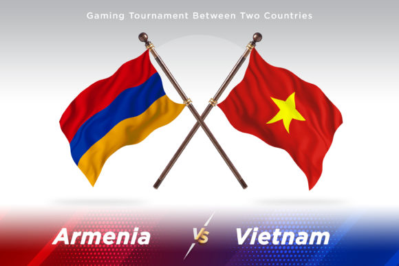 Armenia Versus Vietnam Two Flags