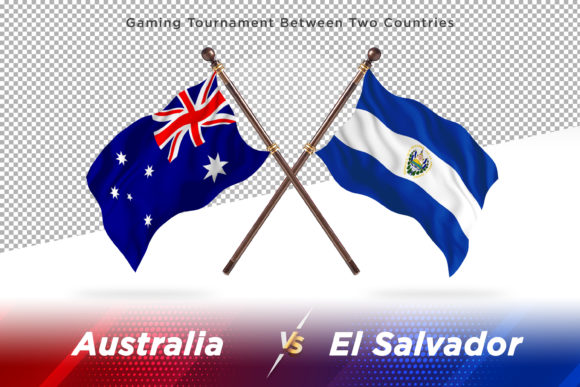 Austria Versus El Salvador Two Flags