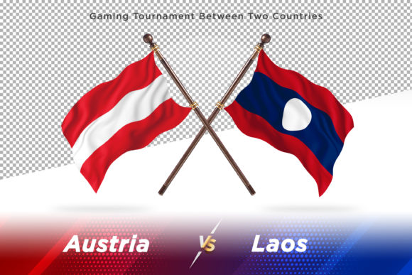 Austria Versus Laos Two Flags: A Bold Display Font for Branding
