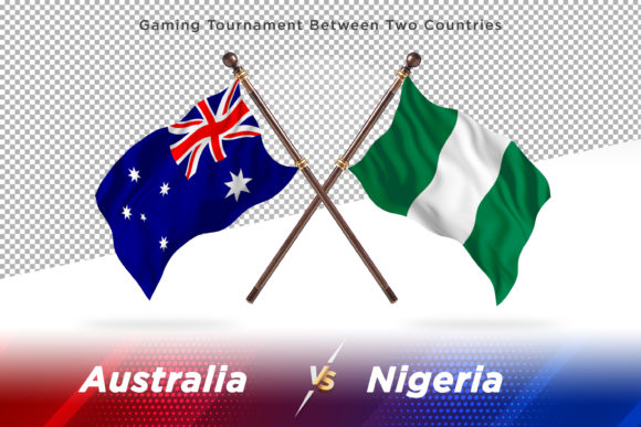 Austria Versus Nigeria Two Flags